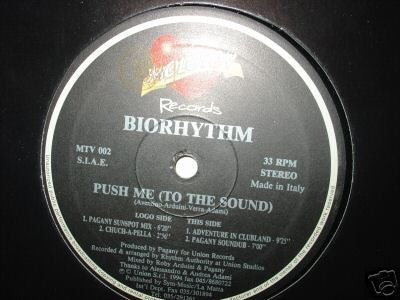 Biorhythm : Push Me (To The Sound) (12")