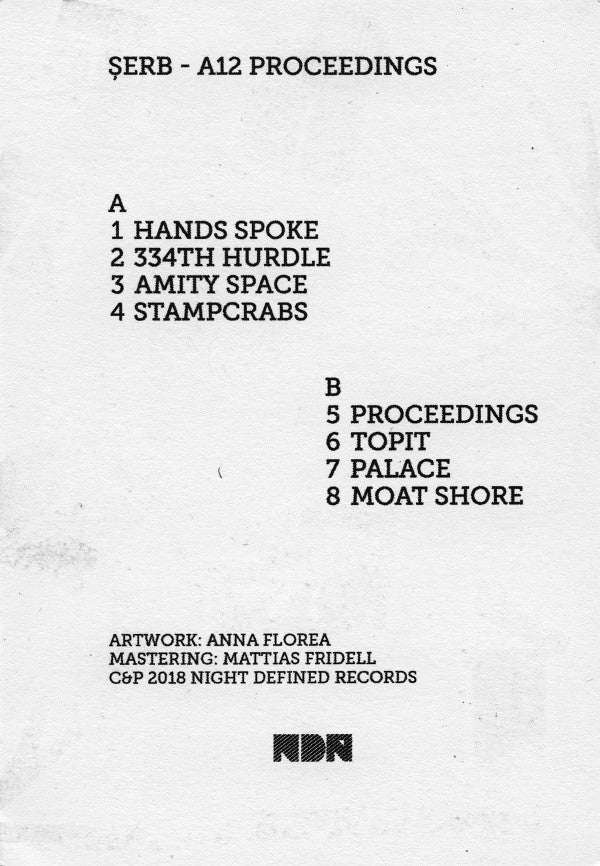 Șerb : A12 Proceedings (LP, Album, 180)
