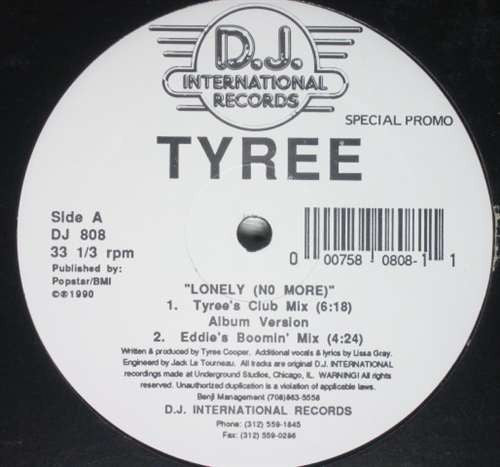 Tyree* / Mix Masters Featuring Andrea* : Lonely No More / How Low Can U Touch Me (12", Promo)