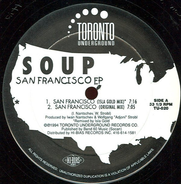 Soup : San Francisco EP (12", EP)