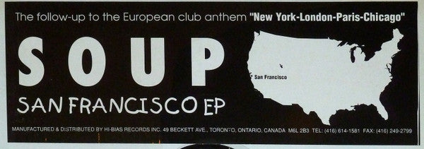 Soup : San Francisco EP (12", EP)