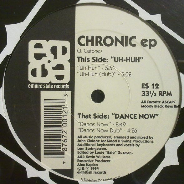 The House Of Mood II Swing* Presents Chronic : Chronic EP (12", EP)