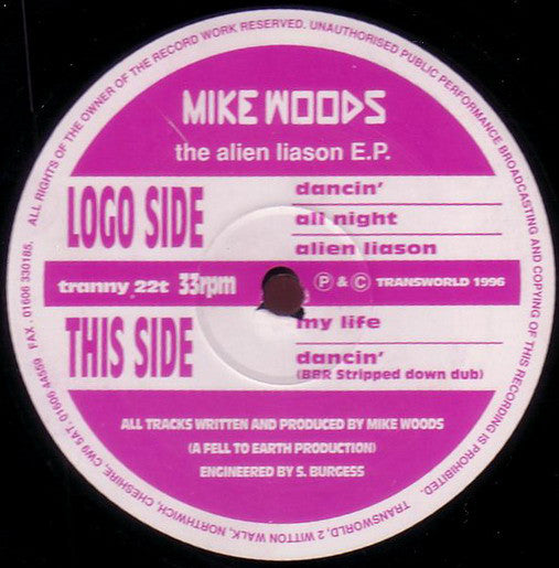 Mike Woods : The Alien Liason E.P. (12", EP)
