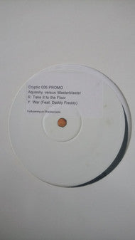 Aquasky vs. Masterblaster : Take It To The Floor / War (12", Promo, W/Lbl)