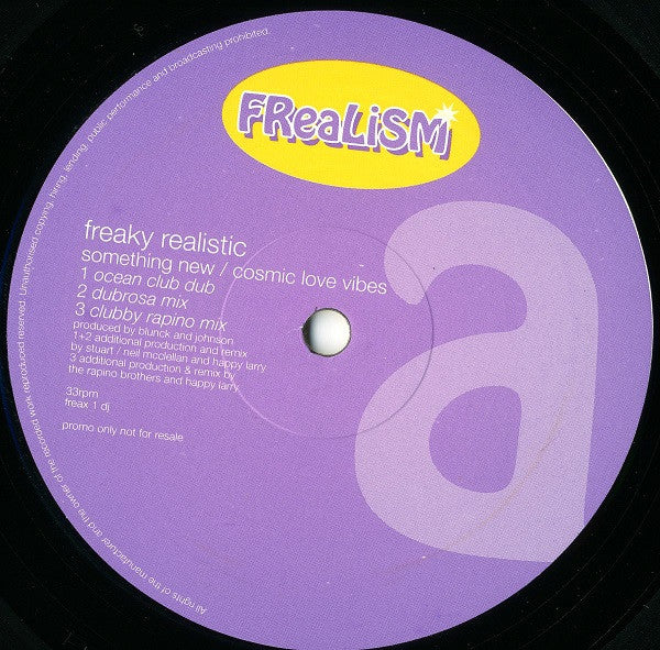 Freaky Realistic : Something New (Cosmic Love Vibes) (12", Promo)