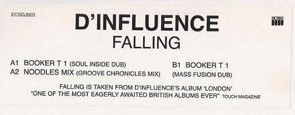 D'Influence : Falling (12", Promo)