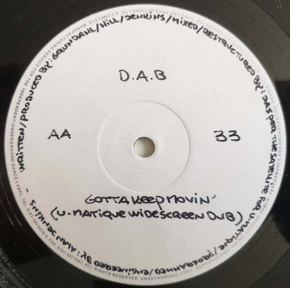 Dab (4) : Gotta Keep Movin' (12")
