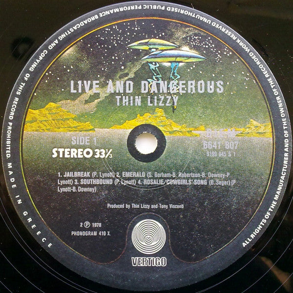 Thin Lizzy : Live And Dangerous (2xLP, Album)