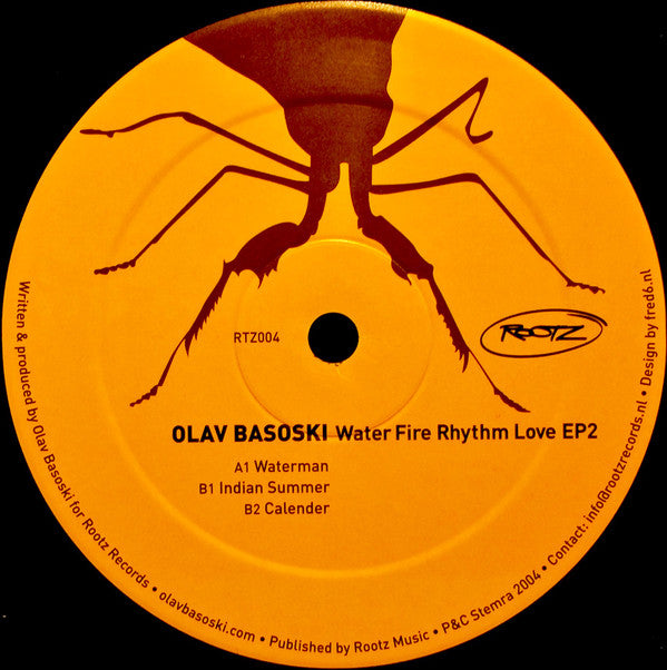 Olav Basoski : Water Fire Rhythm Love EP2 (12", EP)