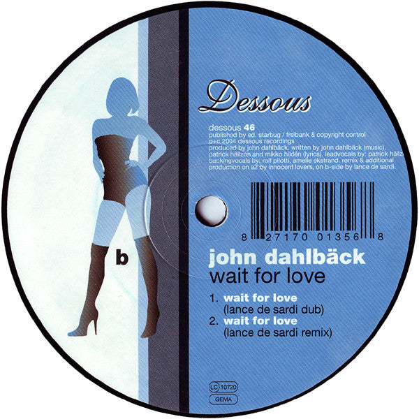 John Dahlbäck : Wait For Love (12")