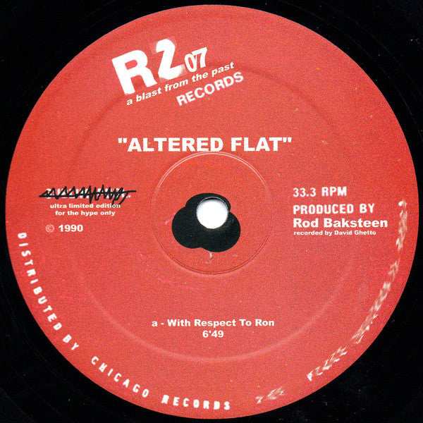 Rod Baksteen : Altered Flat (12", Ltd)