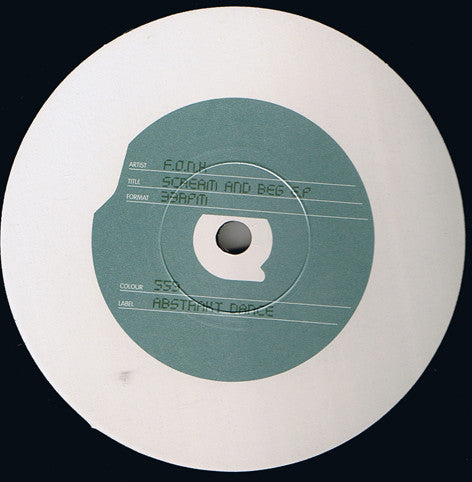 F.O.N.K : Scream And Beg E.P (12", EP)