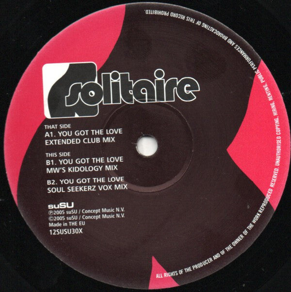 Solitaire : You Got The Love (12")