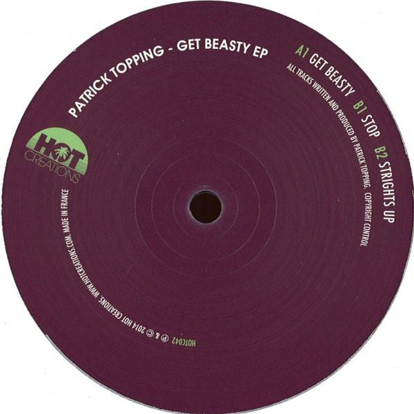 Patrick Topping : Get Beasty EP (12", EP)