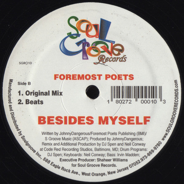 Foremost Poets : Besides Myself (12")