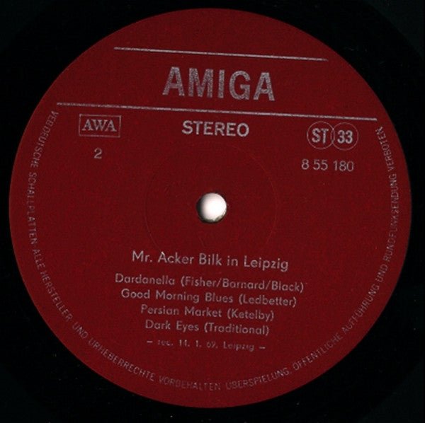 Mr. Acker Bilk Orchestra : Mr. Acker Bilk In Leipzig (LP, RE, Red)