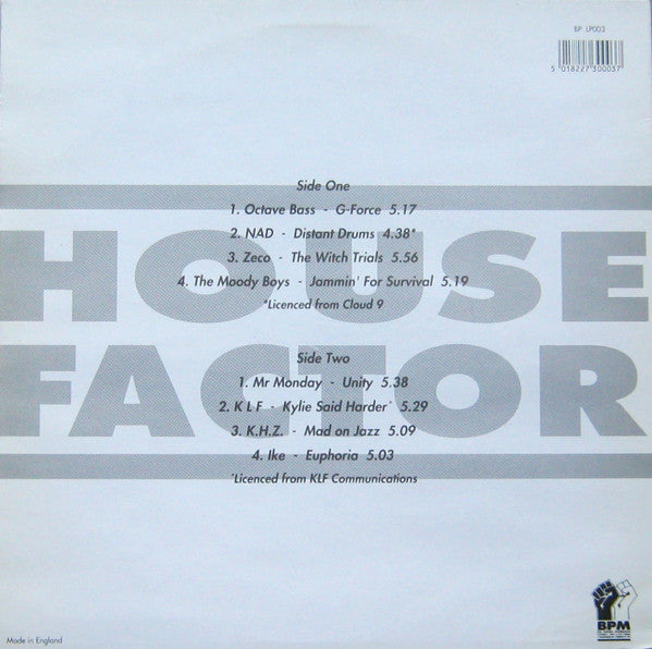 Various : House Factor (LP, Comp)