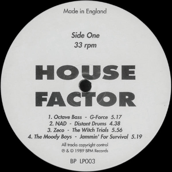 Various : House Factor (LP, Comp)