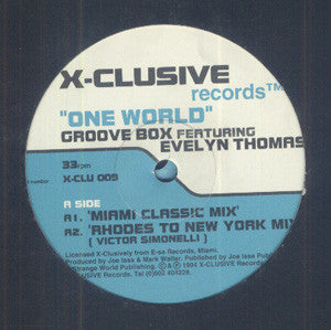 Groove Box (2) Featuring Evelyn Thomas : One World (2x12", Dou)