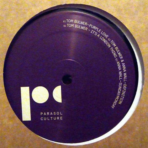 Thoma Bulwer / Anna Wall : Parasol Culture (12", EP)
