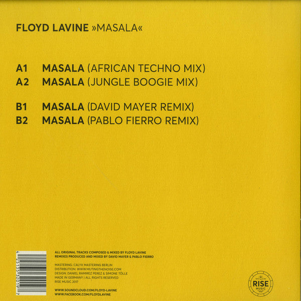 Floyd Lavine : Masala (12")