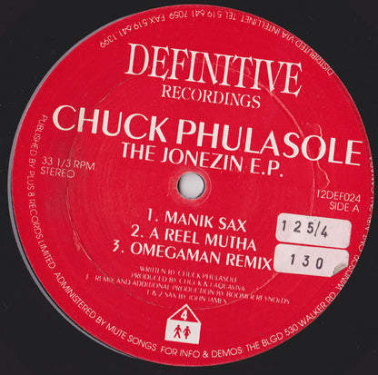 Chuck Phulasole : The Jonezin E.P. (12", EP)