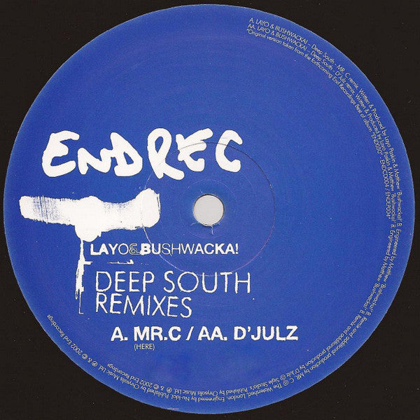 Layo & Bushwacka! : Deep South (Remixes) (12")