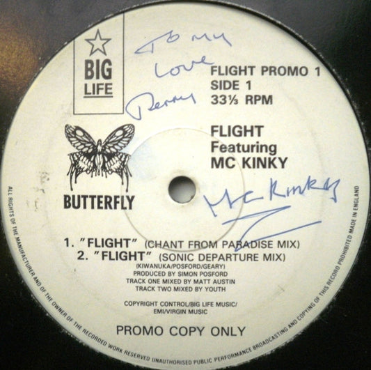 Flight Featuring MC Kinky : Flight (12", Promo)