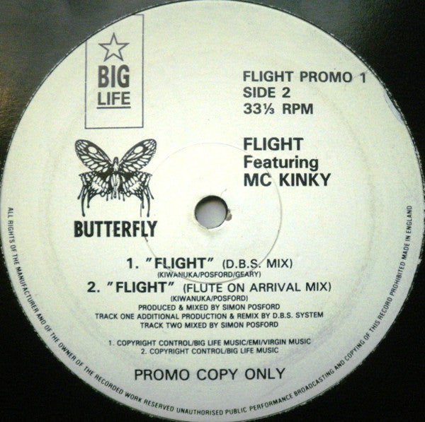 Flight Featuring MC Kinky : Flight (12", Promo)