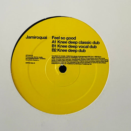 Jamiroquai : Feel So Good (Knee Deep Remixes) (12", Promo)