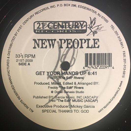 New People (3) : Get Your Hands Up (12")