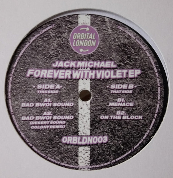 Jack Michael : Forever With Violet EP (12", EP)