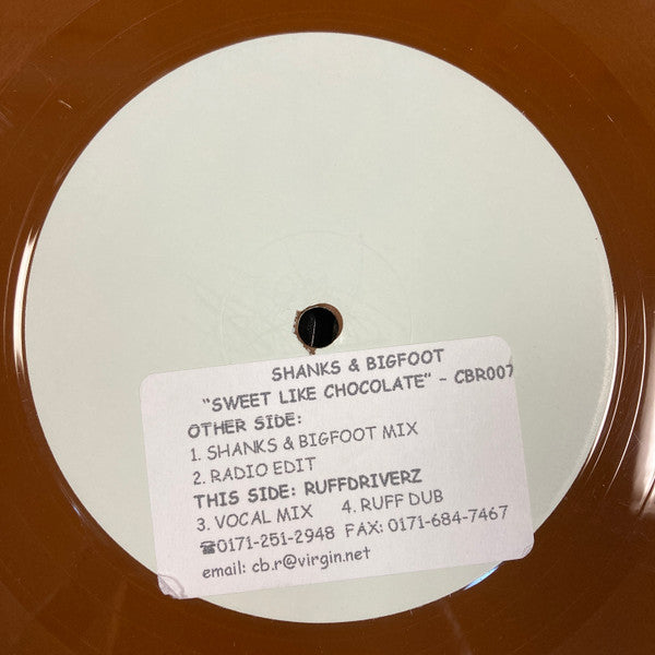 Shanks & Bigfoot : Sweet Like Chocolate (12", Ltd, W/Lbl, Cho)