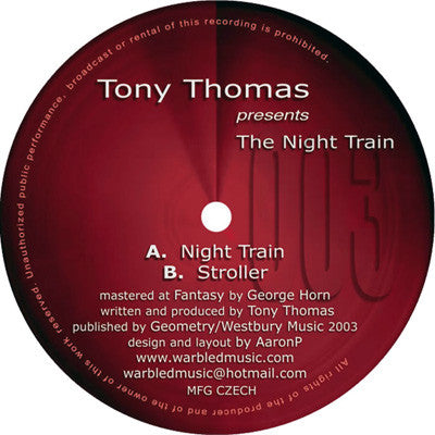 Tony Thomas : The Night Train (12")