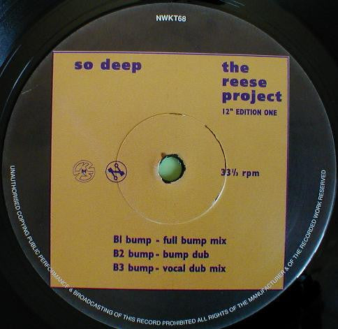 The Reese Project : So Deep (12" Edition One) (12")