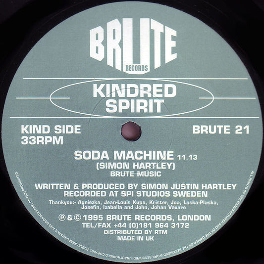 Kindred Spirit : Soda Machine / Warp 9 (12", Gre)