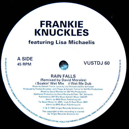 Frankie Knuckles : Rainfalls / Workout (12", Promo)