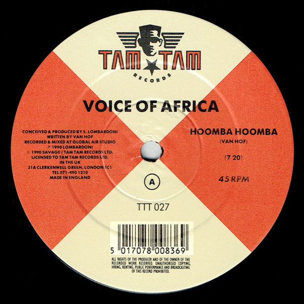 Voice Of Africa : Hoomba Hoomba (12")