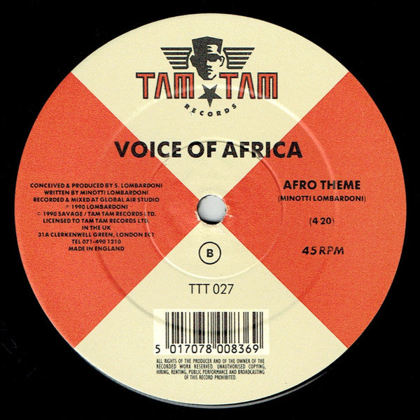 Voice Of Africa : Hoomba Hoomba (12")