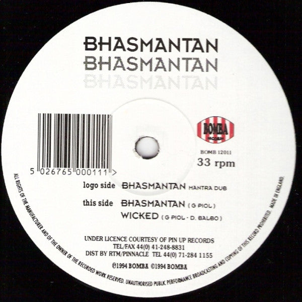 Bhasmantan* : Bhasmantan (12")