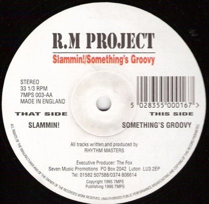 R.M Project* : Slammin! / Something's Groovy (12")