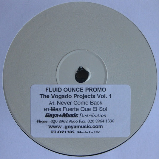 The Vogado Projects : The Vogado Projects Vol. 1 (12", Promo, W/Lbl)