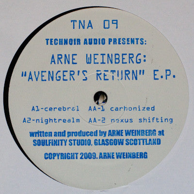 Arne Weinberg : Avenger's Return E.P. (12", EP, Ltd)