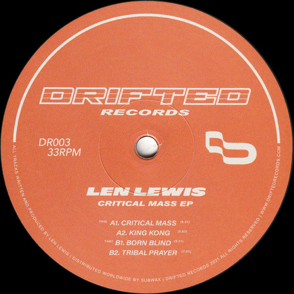 Len Lewis : Critical Mass EP (12", EP)