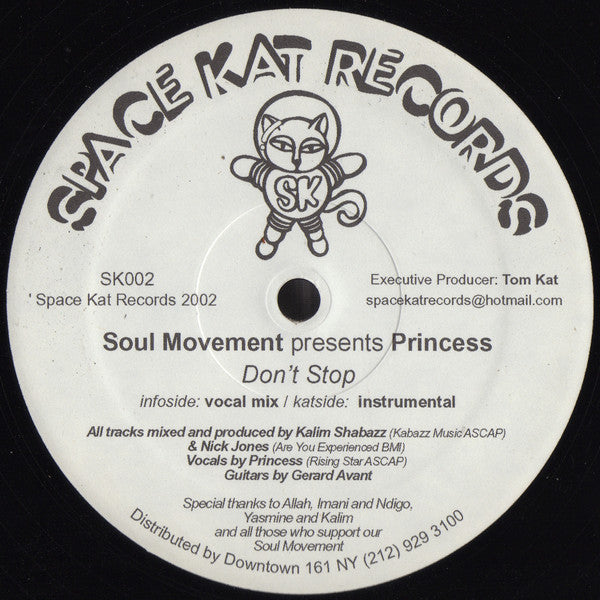 Soul Movement Presents Princess (12) : Don't Stop (12")