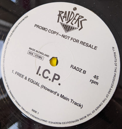 I.C.P. : Free & Equal (12", Promo)