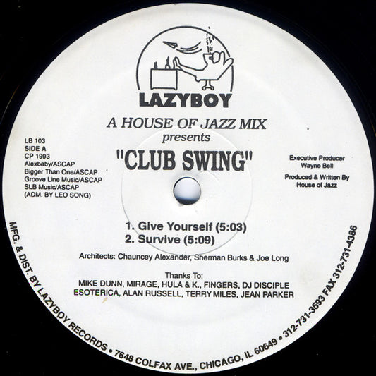 House Of Jazz : Club Swing (12")