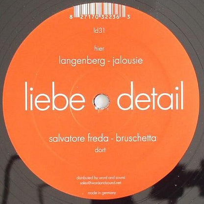 Salvatore Freda / Langenberg : Bruschetta / Jalousie (12")