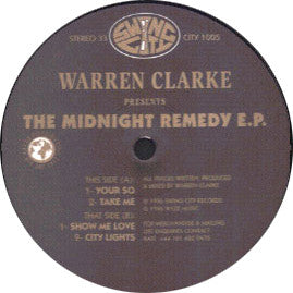 Warren Clarke : The Midnight Remedy E.P. (12", EP)