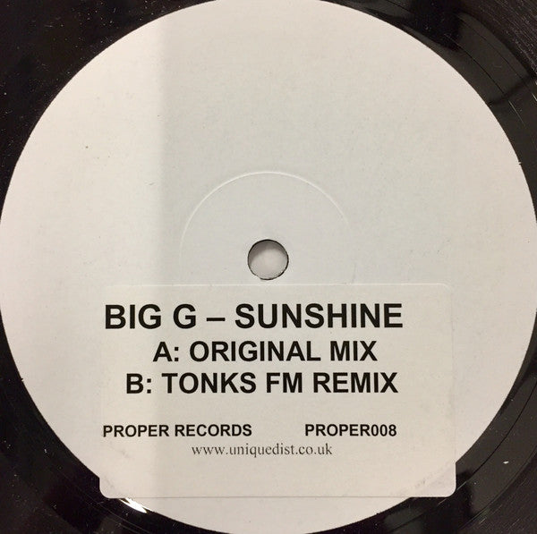 Big G (2) : Sunshine (12")